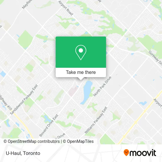 U-Haul map