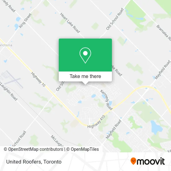 United Roofers map