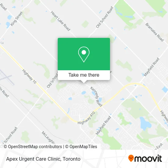 Apex Urgent Care Clinic map