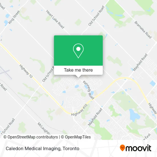 Caledon Medical Imaging map
