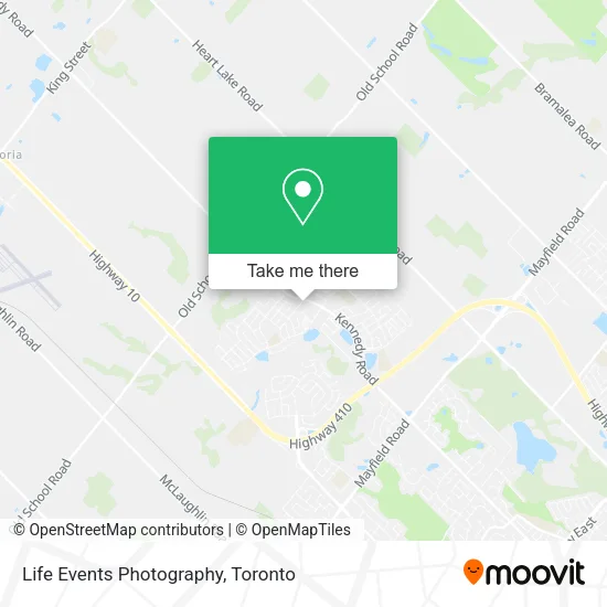 Life Events Photography map