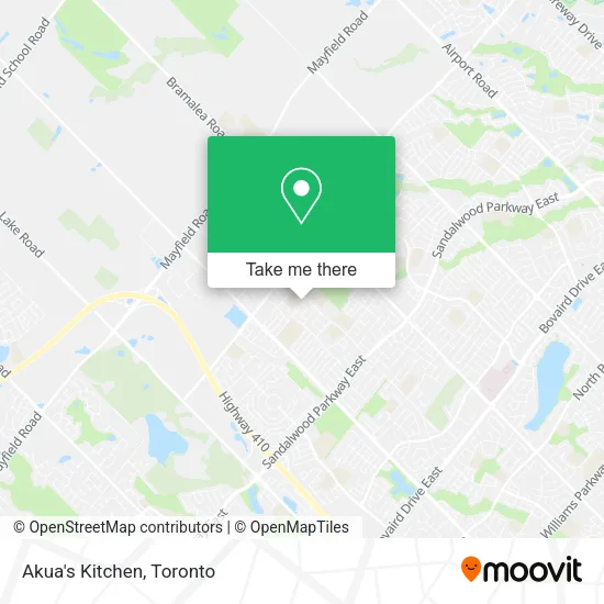 Akua's Kitchen map