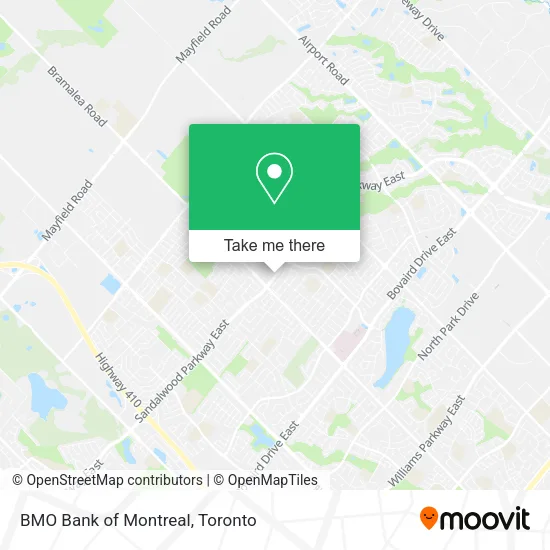 BMO Bank of Montreal map