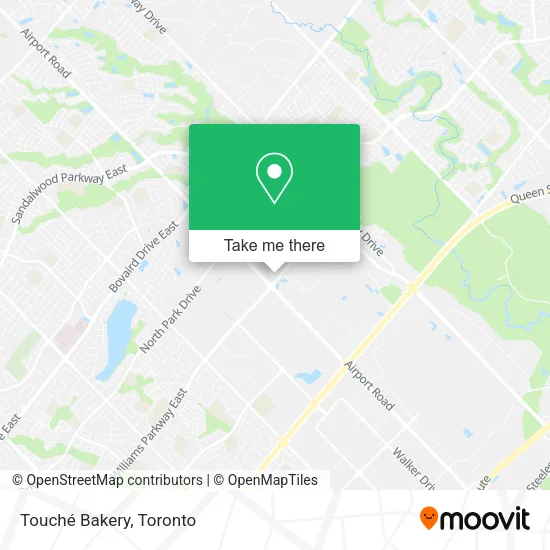 Touché Bakery map