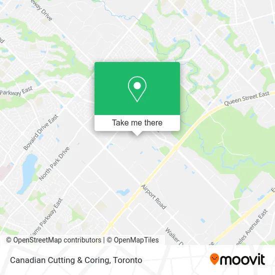Canadian Cutting & Coring map