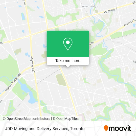 JDD Moving and Delivery Services map