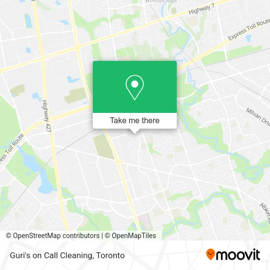 Guri's on Call Cleaning map