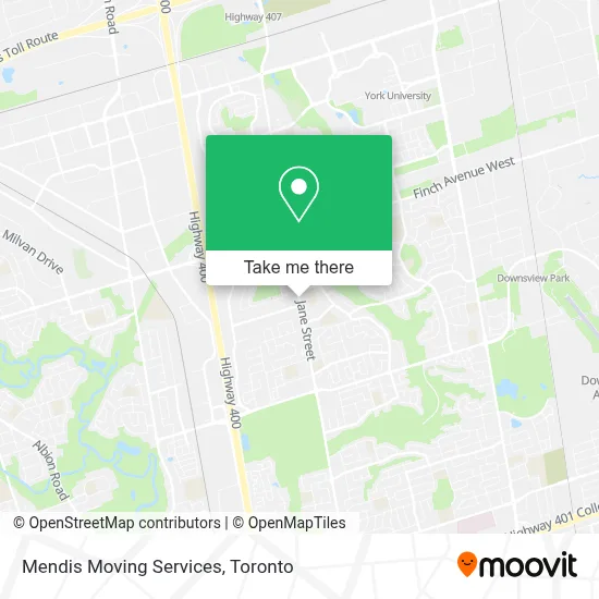 Mendis Moving Services map