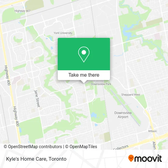 Kyle's Home Care map