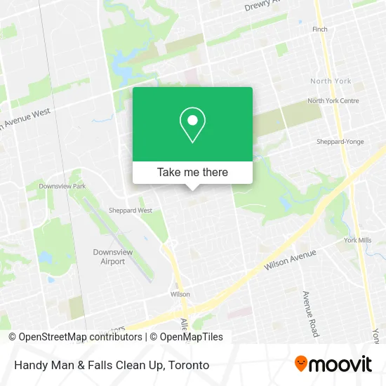 Handy Man & Falls Clean Up map