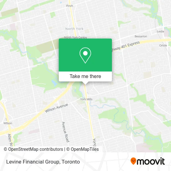 Levine Financial Group map