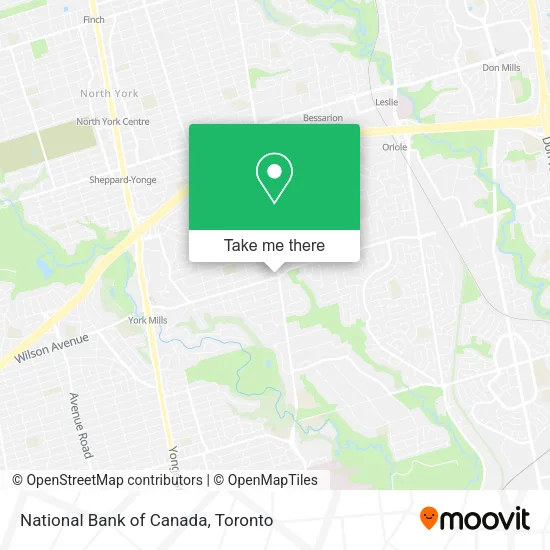 National Bank of Canada map