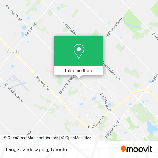 Lange Landscaping map