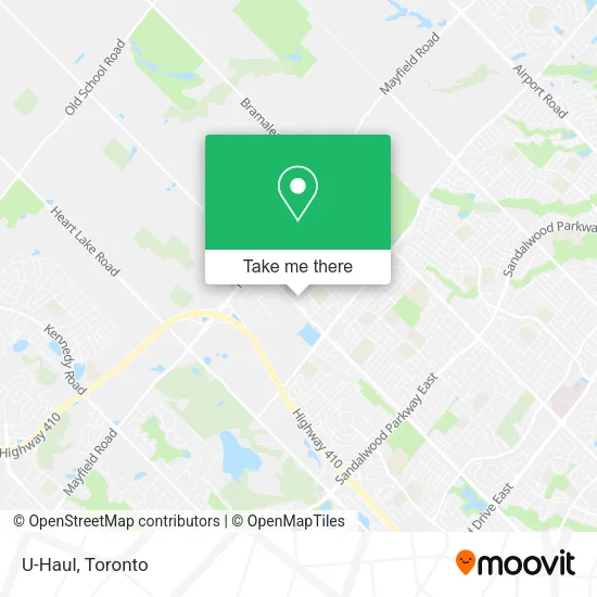 U-Haul map