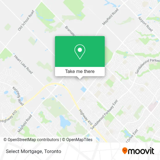 Select Mortgage map