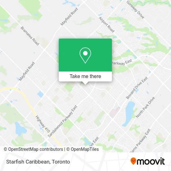 Starfish Caribbean map