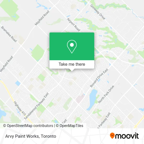 Arvy Paint Works map