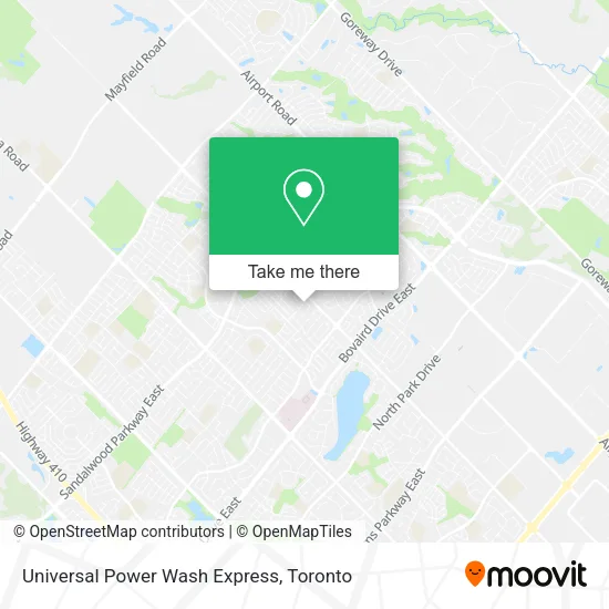 Universal Power Wash Express map