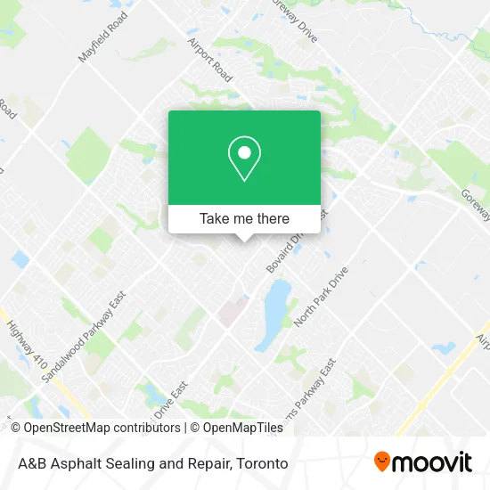 A&B Asphalt Sealing and Repair map