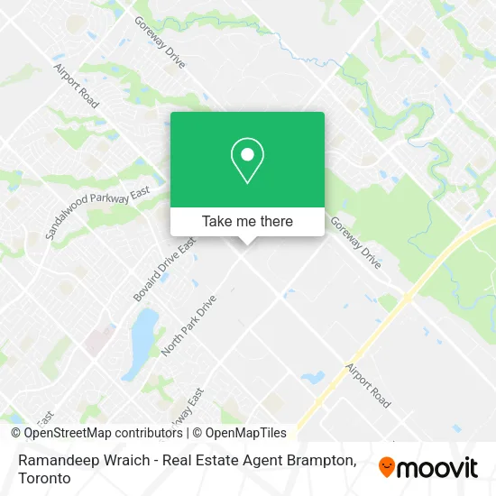 Ramandeep Wraich - Real Estate Agent Brampton map