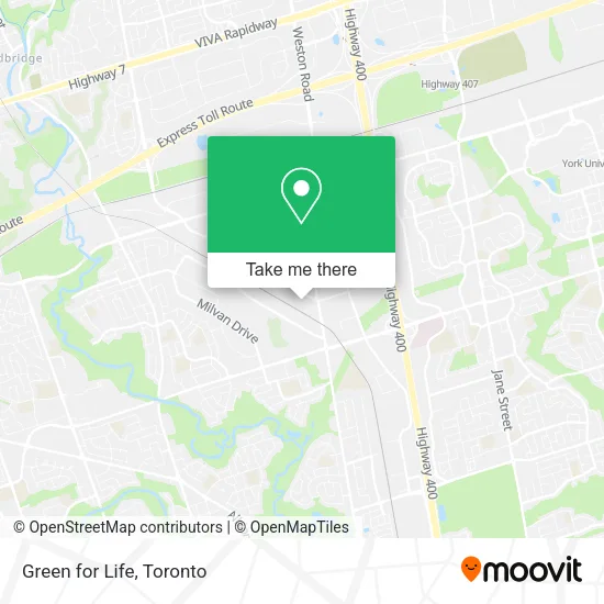 Green for Life map