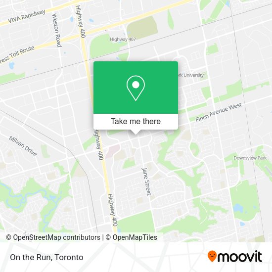 On the Run map