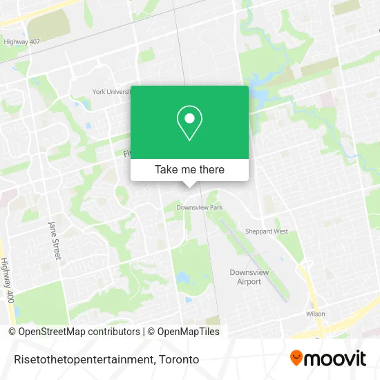 Risetothetopentertainment map