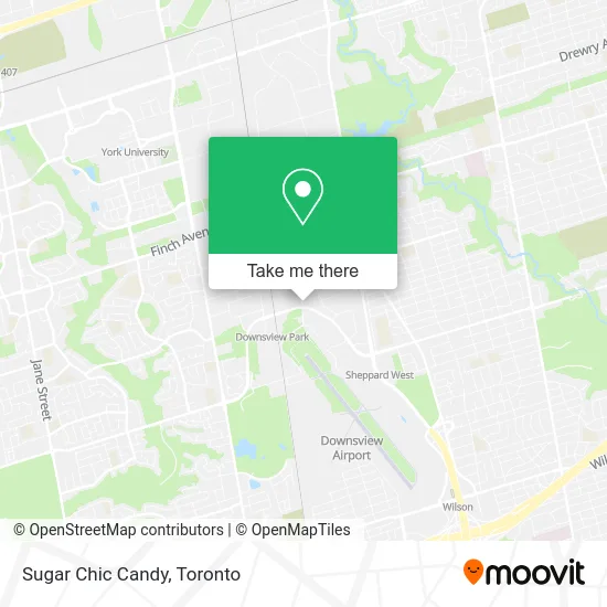 Sugar Chic Candy map