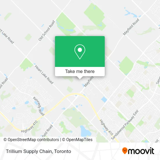Trillium Supply Chain map