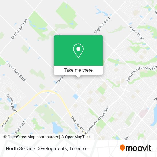 North Service Developments map