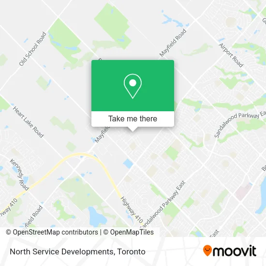North Service Developments map