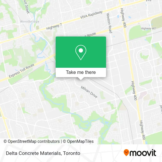Delta Concrete Materials map