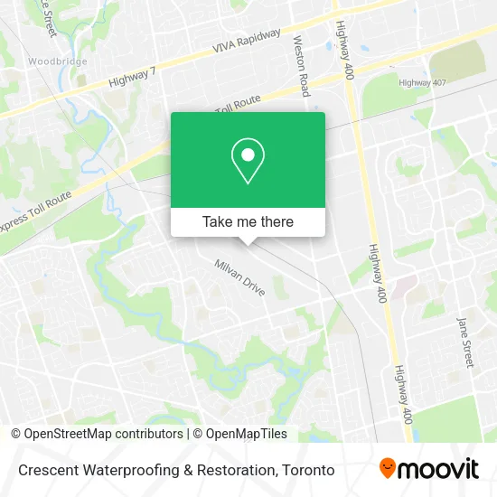 Crescent Waterproofing & Restoration map