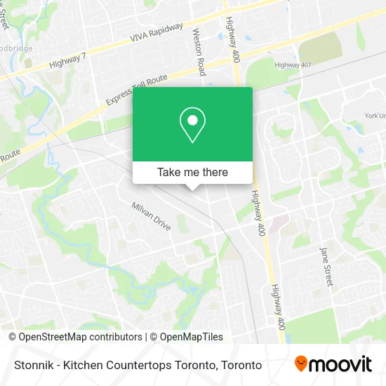 Stonnik - Kitchen Countertops Toronto map