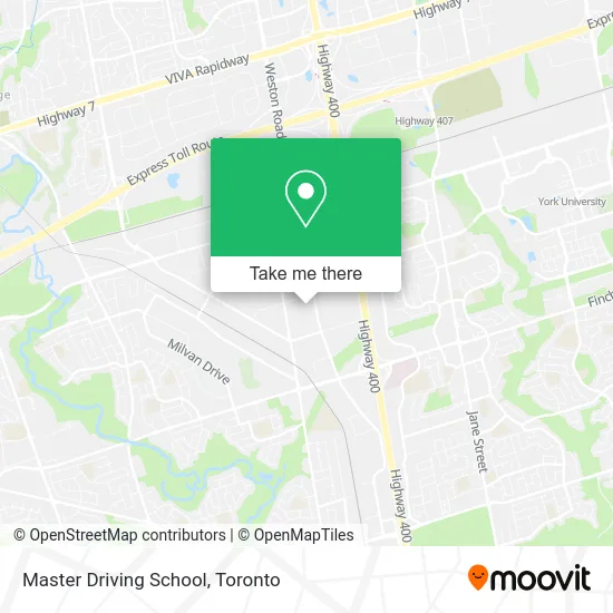 Master Driving School map