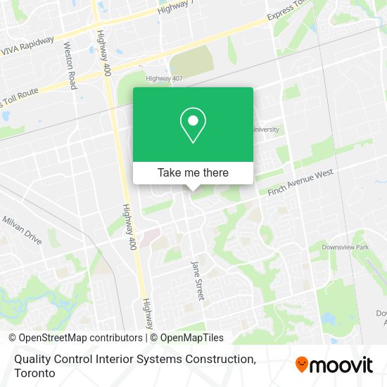 Quality Control Interior Systems Construction map