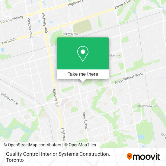 Quality Control Interior Systems Construction map
