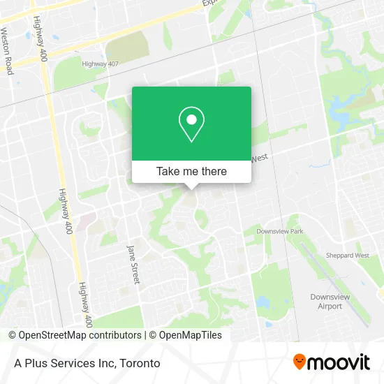 A Plus Services Inc map
