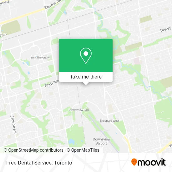 Free Dental Service map