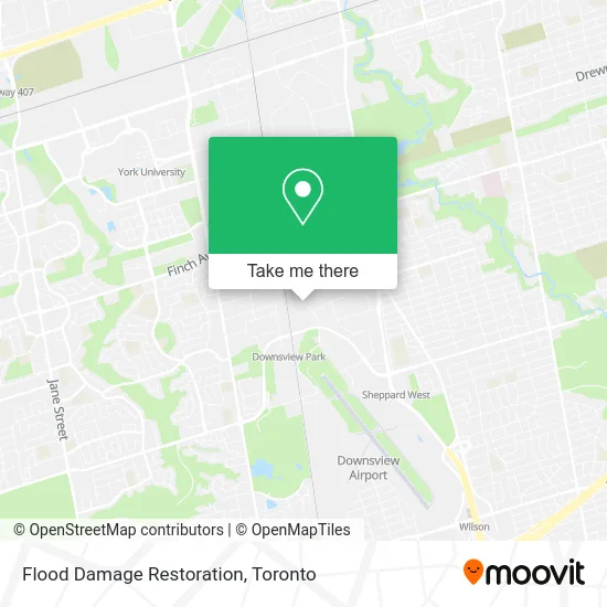 Flood Damage Restoration map