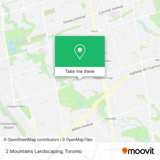 2 Mountains Landscaping map