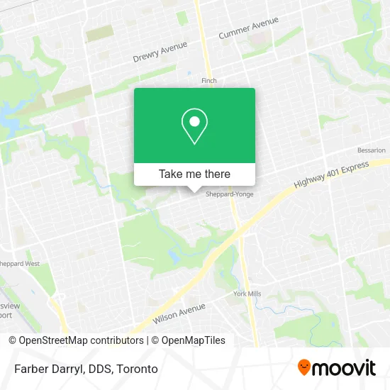 Farber Darryl, DDS map