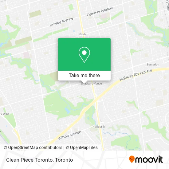 Clean Piece Toronto map
