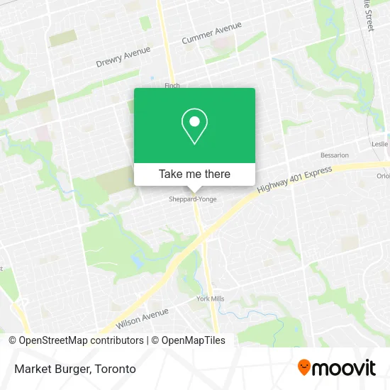 Market Burger map