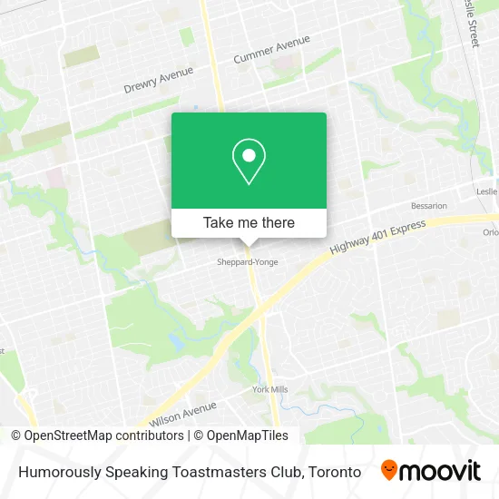 Humorously Speaking Toastmasters Club map