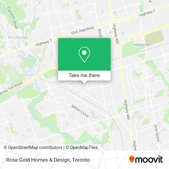 Rose Gold Homes & Design map
