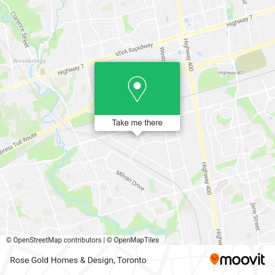 Rose Gold Homes & Design map