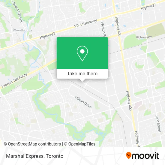 Marshal Express map