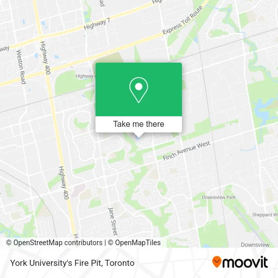 York University's Fire Pit map