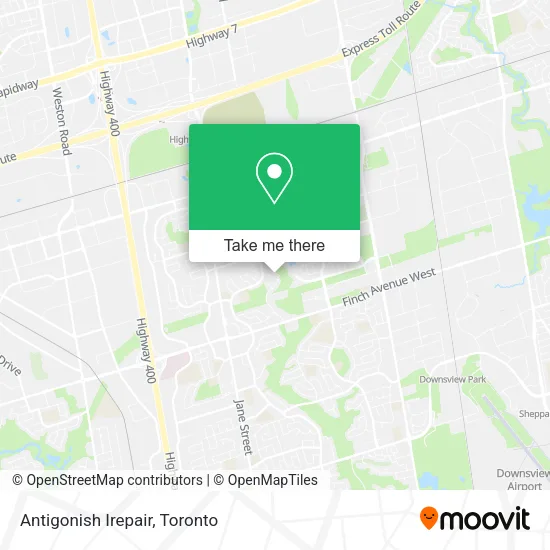 Antigonish Irepair map